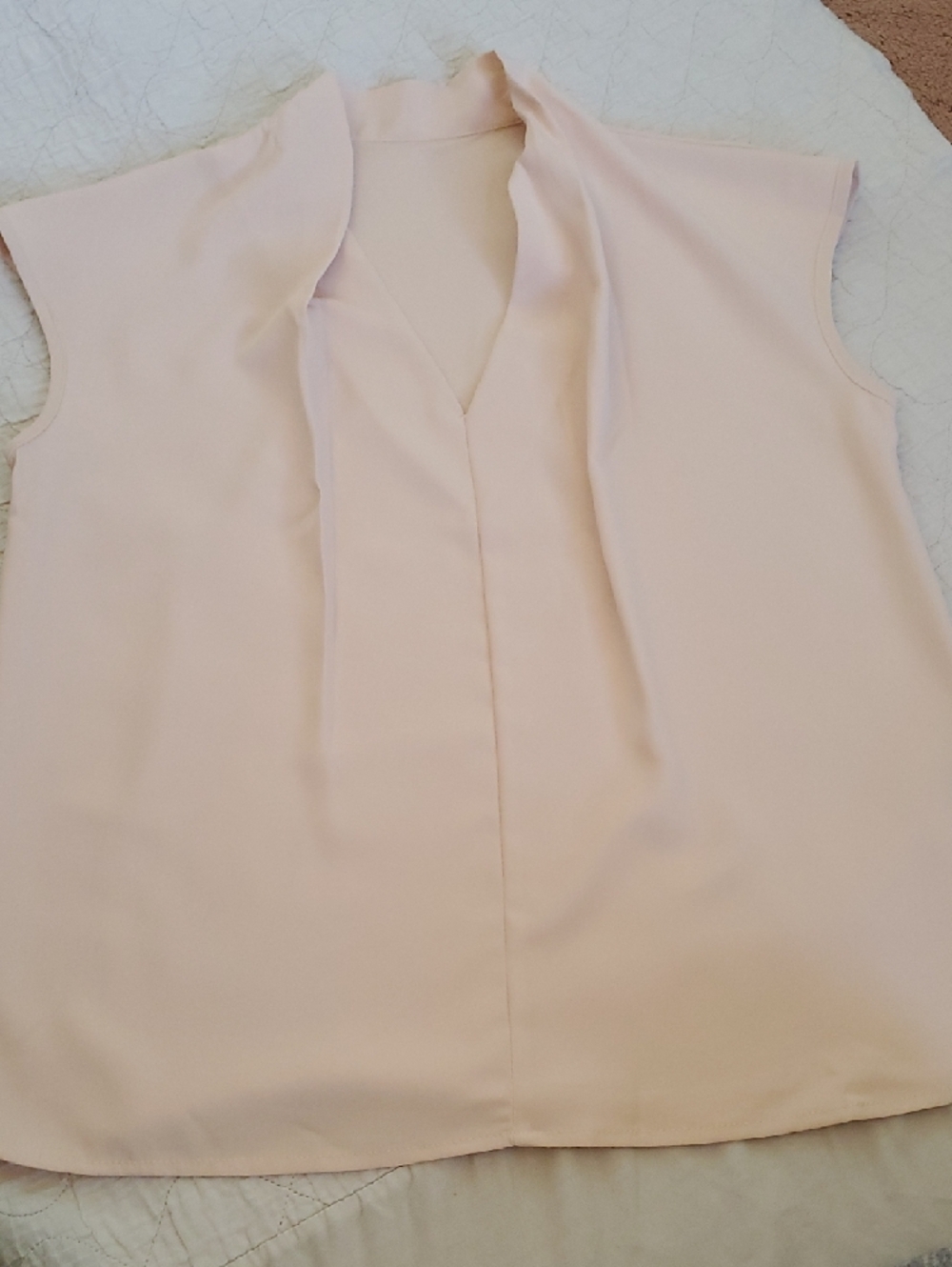 Sleeveless V-Neck Top